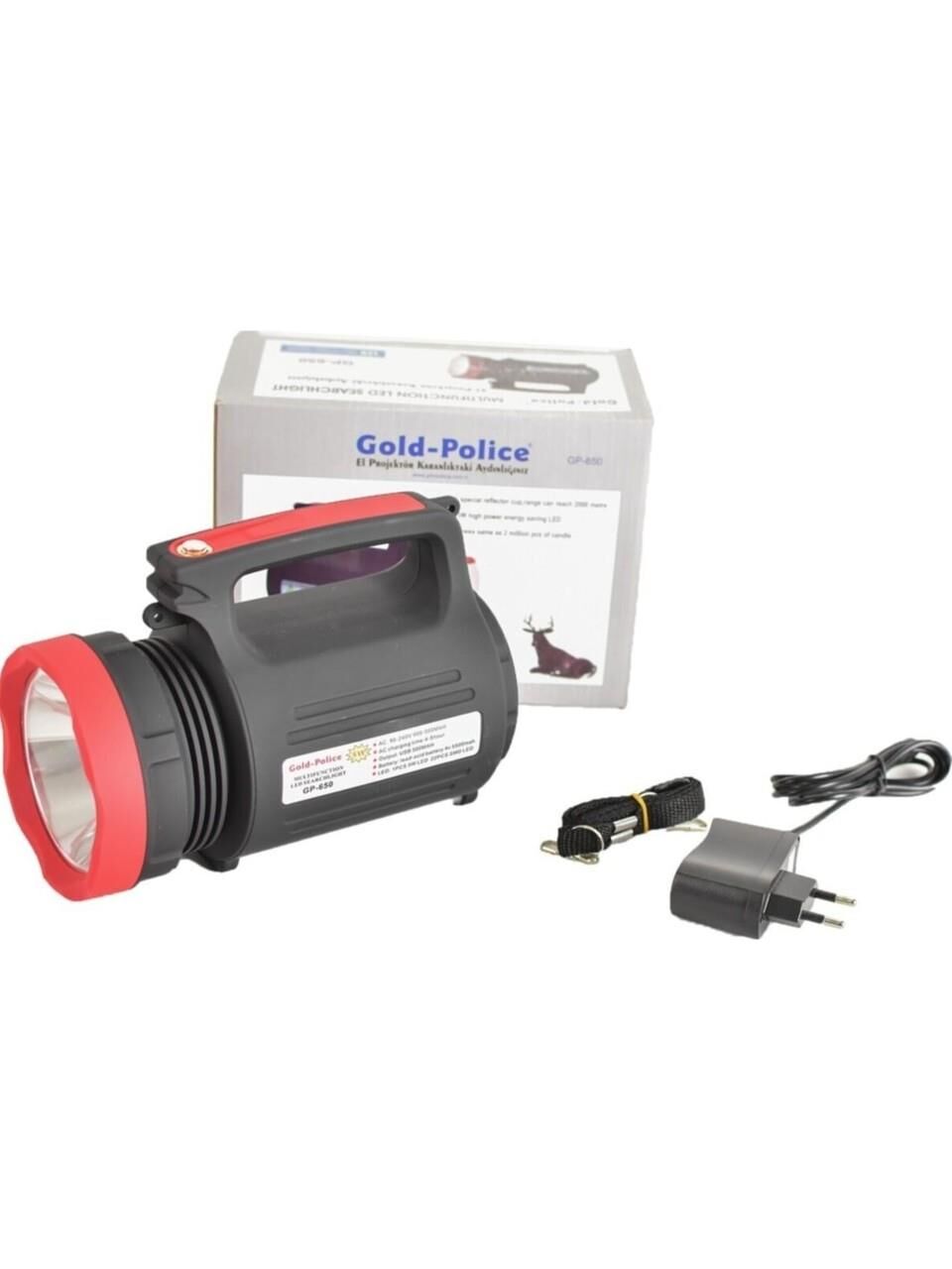 Gold Police GP-650 Şarjl Edilebilir Fener