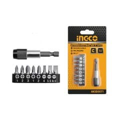 Ingco ING-AKSD0071 Bits Tornavida Ucu Seti 9'lu