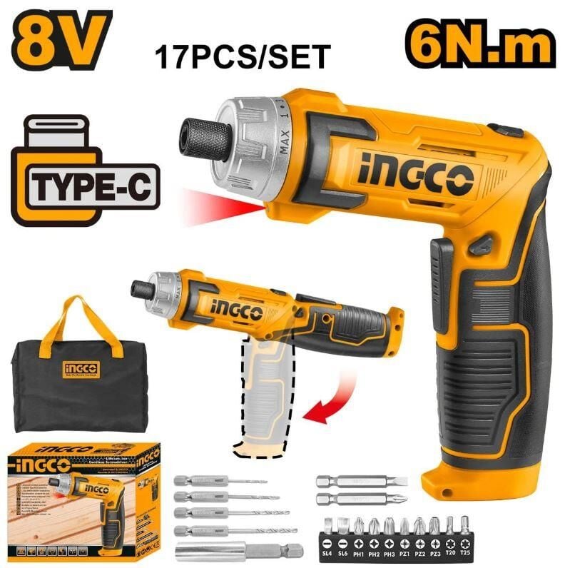 ING-CO CSDLI0802 Lİ-ON AKÜLÜ VİDALAMA