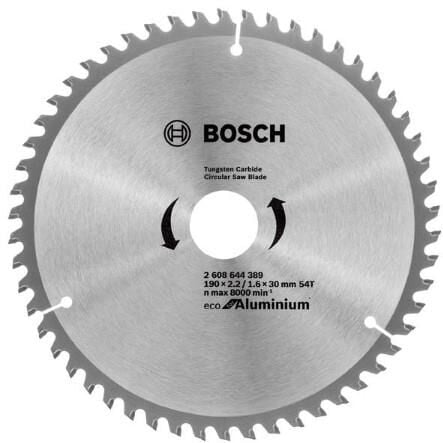 Bosch 190*30mm 54 Diş Ekonomik Alüminyum Daire Testere