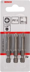 Bosch ExtraHard Vidalama Ucu PZ1x49 mm 3'lü