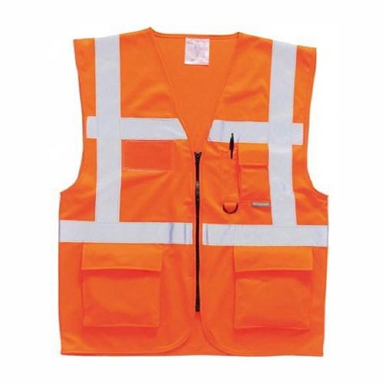 Mühendis Tipi İkaz Yeleği (Turuncu)