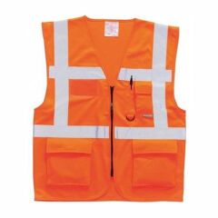 Mühendis Tipi İkaz Yeleği (Turuncu)