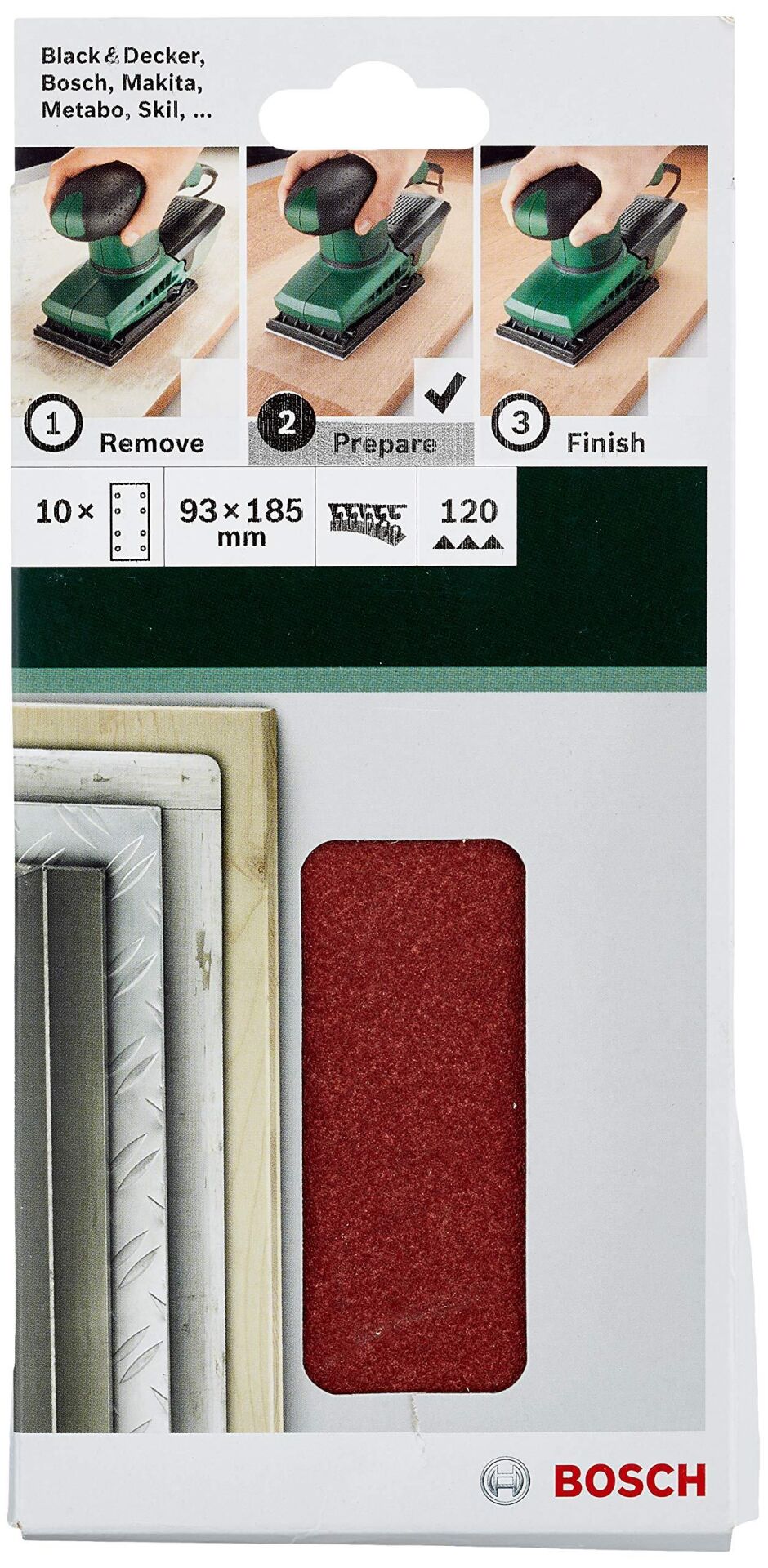 Bosch 93x185 mm Zımpara