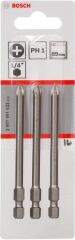 Bosch ExtraHard Vidalama Ucu PH1x89 mm 3'lü