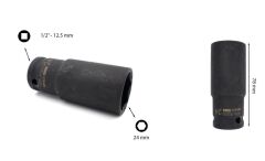 CETA C64-H24 Altı Köşe  Derin Havalı Lokma 1/2 Anahtarı 24 MM