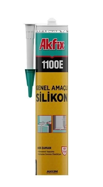Akfix 1100E Genel Amaçlı Silikon Beyaz 280 gr