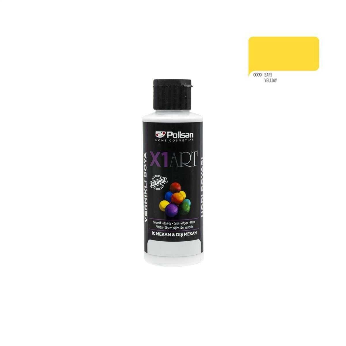 POLİSAN X1 P 0221 ART VERNİKLİ BOYA SARI 120 ML
