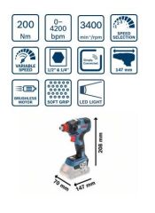 Bosch GDX 18V-200 C Solo Carton Box Promix