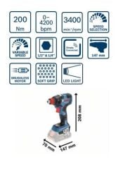 Bosch GDX 18V-200 C Solo Carton Box Promix