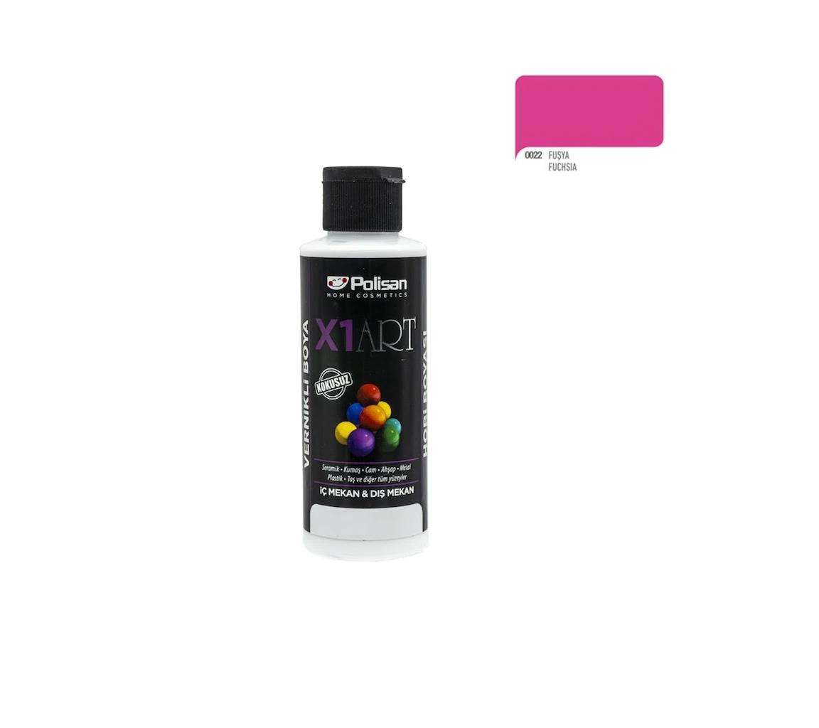 Polisan X1 P 0222 Vernikli Boya Fuşya 120 ml