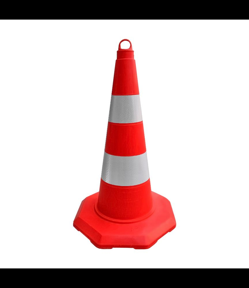 ECOLIGHT TRAFİK KONİSİ ÇİFT REFLEKTİFLİ 730 MM