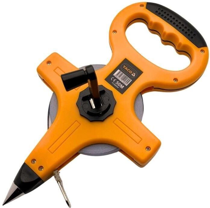 Yaco Yc-060050 Arazi Tipi Çelik Şerit Metre 50 mt