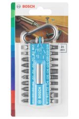 Bosch DIY-P 21 Parça Vidalama Ucu Seti (Mavi)