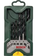 Bosch X-line 7 Parça Mini Ahşap Matkap Ucu Set