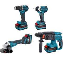 CATPOWER 1580 KÖMÜRSÜZ AKÜLÜ 4 LÜ SET (3 Adet 20V 4.0 Ah Li-ion Akü)