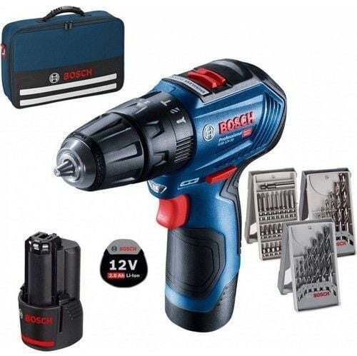 Bosch GSB 12V-30 + 39 parça vidalama seti