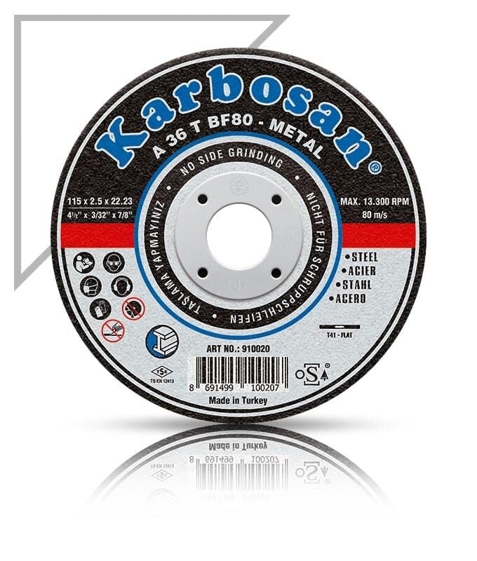 KARBOSAN 910040 METAL KESME DİSK 180x3x22,23 mm