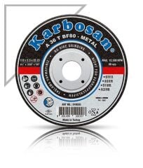 KARBOSAN 910040 METAL KESME DİSK 180x3x22,23 mm