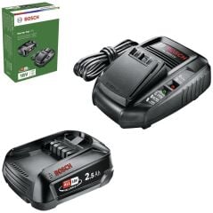 Bosch Akü Seti 18v (2.5Ah, Tek Akü + AL1830)