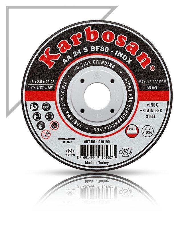 KARBOSAN 910380 INOX KESME DİSK 115x1x22,23 mm