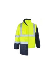 Max Safety 5+1 Oxford Parka Sarı-Lacivert XL
