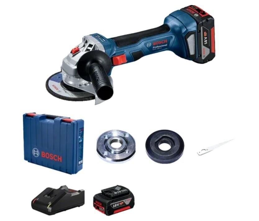 BOSCH GWS 180-LI Akülü Taşlama 2x4.0Ah