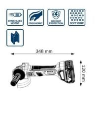 BOSCH GWS 180-LI Akülü Taşlama 2x4.0Ah