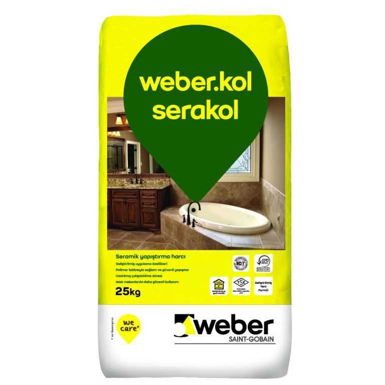 WEBER KOL STANDART SERAMİK YAPIŞTIRICI GRİ 25 KG