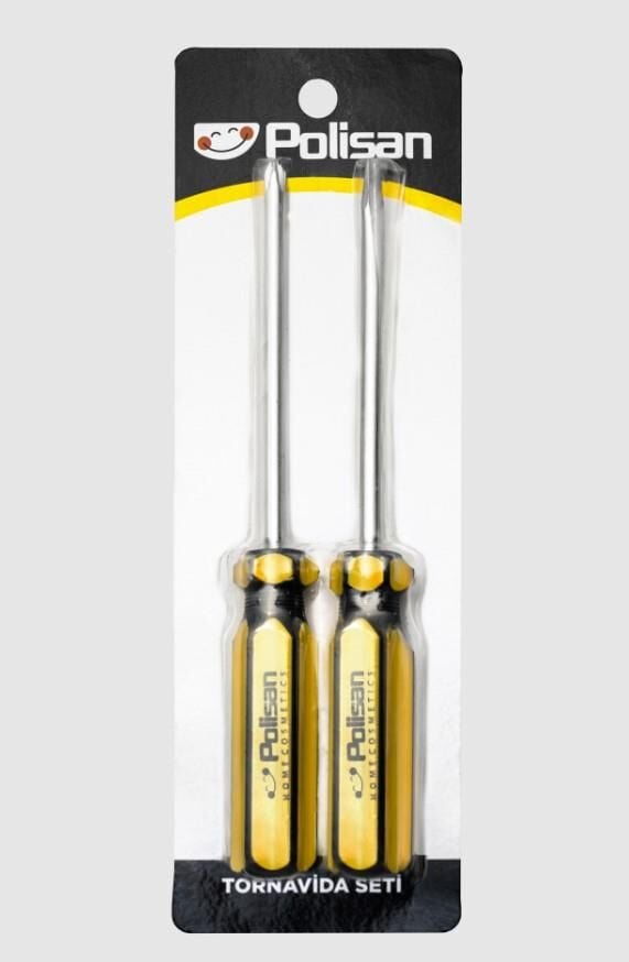 POLİSAN 2Lİ TORNAVİDA SETİ (DÜZ VE YILDIZ)