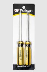 POLİSAN 2Lİ TORNAVİDA SETİ (DÜZ VE YILDIZ)