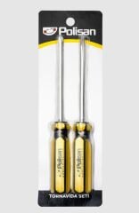POLİSAN 2Lİ TORNAVİDA SETİ (DÜZ VE YILDIZ)