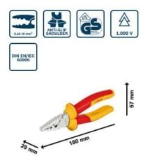 Bosch VDE Sıkma Pensesi 180 mm