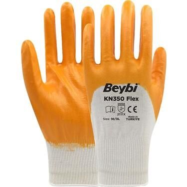 Beybi Kn350 Flex Eldiven Sarı No:10