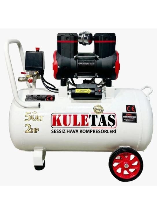 KULETAŞ HAVA KOMPRESÖRÜ SESSİZ YAĞSIZ 50LT 2HP