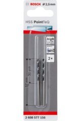 Bosch Hss-PointteQ 2,5 mm 2'li Metal Matkap Ucu