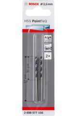 Bosch Hss-PointteQ 2,5 mm 2'li Metal Matkap Ucu