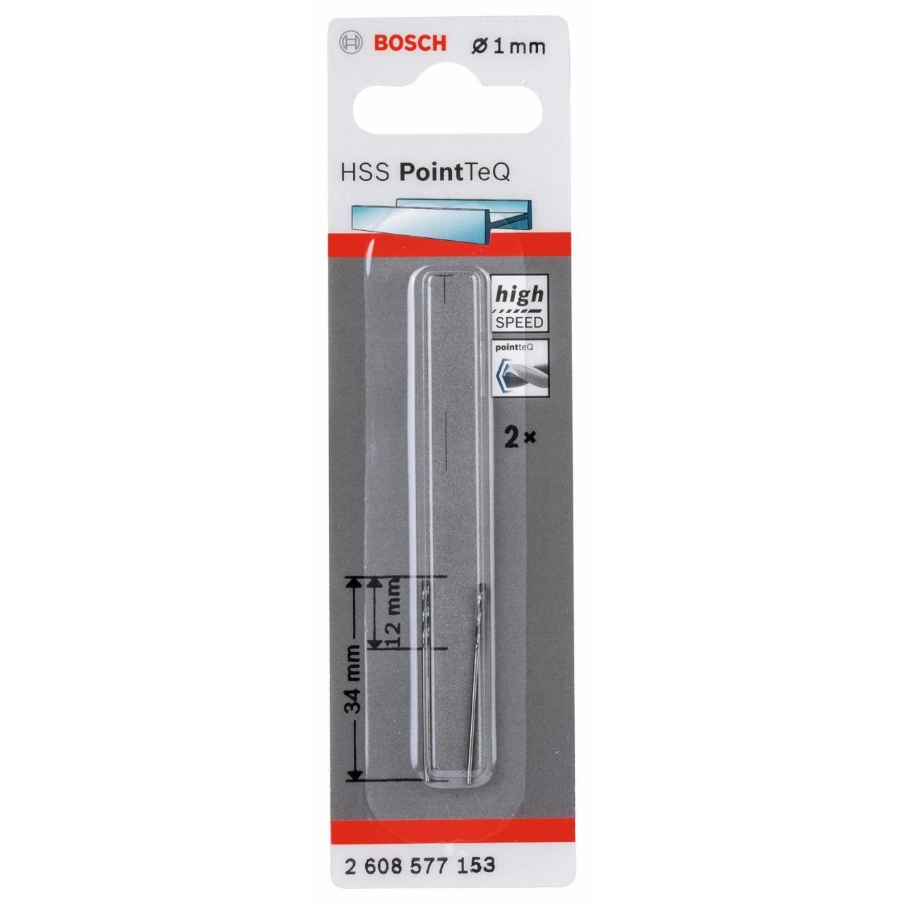 BOSCH HSS-POİNTTEC 1.0 MM 2 Lİ PAKET