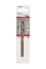 Bosch Metal Matkap Ucu HSS-Co DIN 338 7,5x109 mm