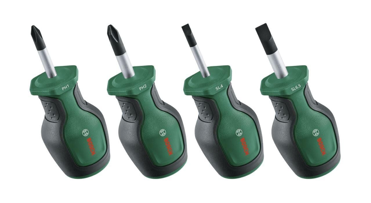BOSCH Kısa Tornavida Seti 4 Parça