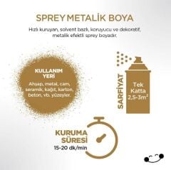 POLİSAN METALİK ALTIN SPREY 400ML