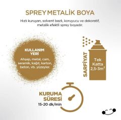 POLİSAN METALİK ALTIN SPREY 400ML