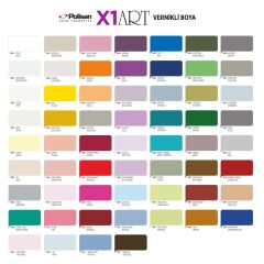 Polisan X1 Art Vernikli Boya Siyah 120 ml