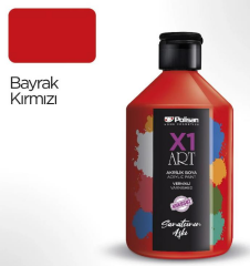 Polisan X1 Art 0021 Vernikli Bayrak Kırmızı 500 ml