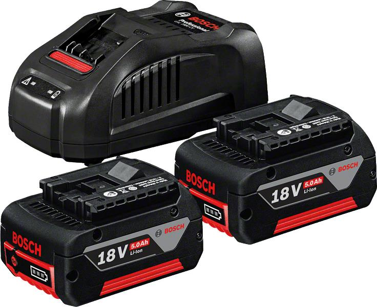 Bosch GAL 1880 CV + 2x 18V 5,0 Ah Promix