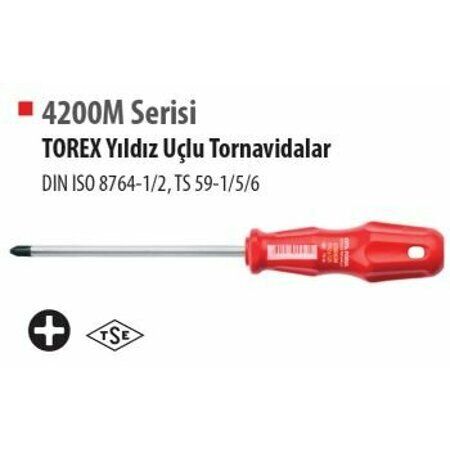 Ceta 4200/106M Ph4 Torex Yıldız Uçlu Tornavida 200MM