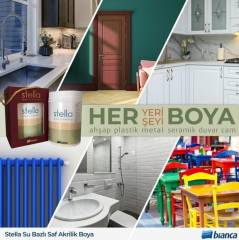 Bianca Stella Su Bazlı Akrilik Boya Antrasit 1 lt