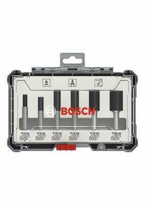 BOSCH FREZE SETİ 6 PARÇA DÜZ 8 MM
