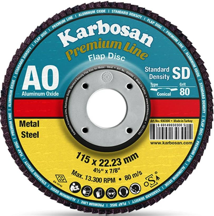 Karbosan 982970 115 X 22 NK Flap Disk 40 Kum