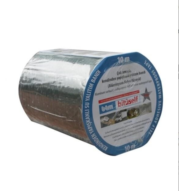 BTM BİTÜSELF ALÜMİNYUM SU YALITIM BANTI 10X10 MT
